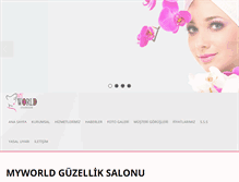 Tablet Screenshot of myworldguzellik.com